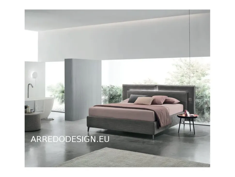 Letto imbottito con contenitore Monroe V&nice a prezzo scontato