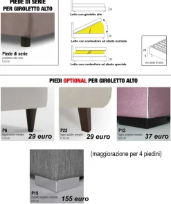 Letto imbottito con contenitore Pegaso Salvetti a prezzo scontato