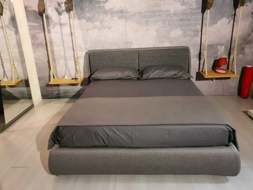 Letto imbottito con contenitore Bend Ditre italia a prezzo ribassato