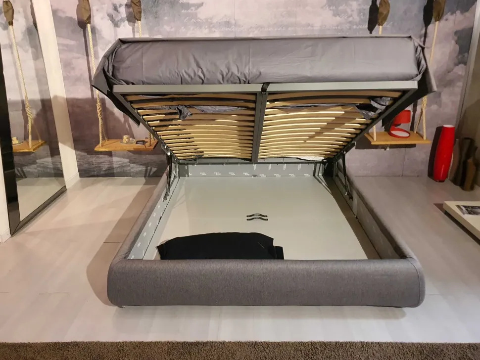 Letto imbottito con contenitore Bend Ditre italia a prezzo ribassato