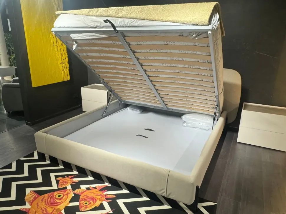 Letto imbottito con contenitore Set Bside a prezzo scontato