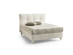 Letto imbottito con contenitore Argentum Youdecor a prezzo scontato