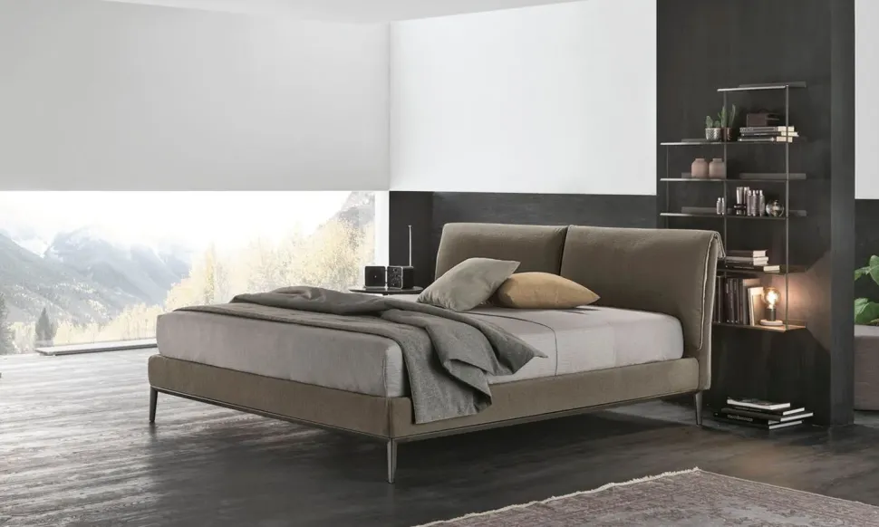 Letto imbottito con contenitore River V&nice a prezzo ribassato