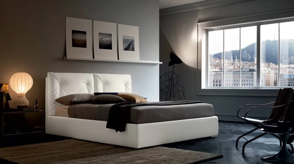 Letto imbottito con contenitore Edgar Felis a prezzo scontato