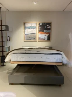 Letto imbottito con contenitore Letto leonardo con contenitore Villa luxury beds a prezzo ribassato