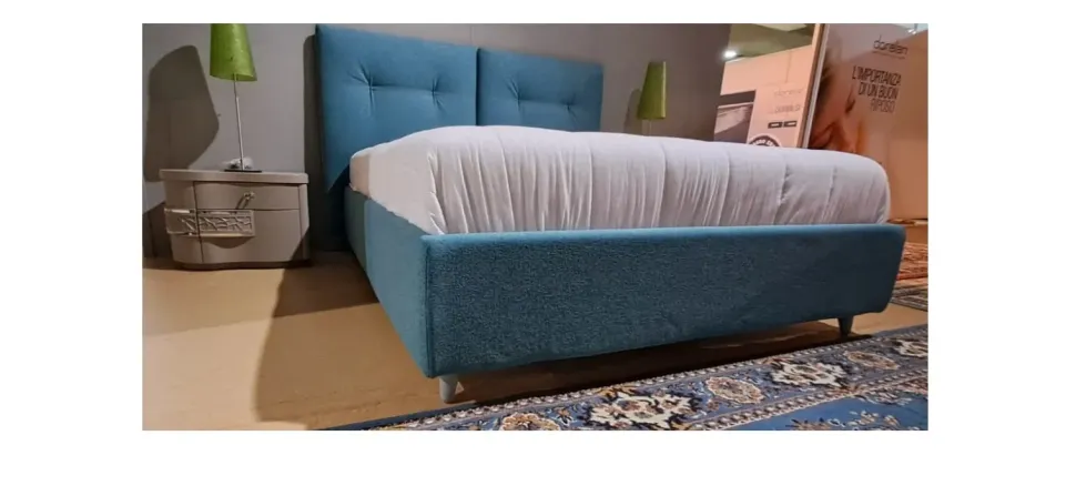 Letto imbottito con contenitore Lucy &tradition a prezzo scontato
