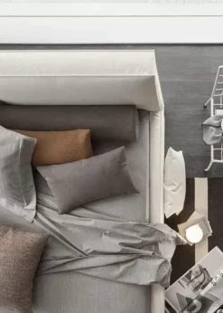 Letto imbottito con contenitore Vega duo slim V&nice a prezzo ribassato