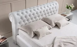 Letto imbottito con contenitore Rey nl Md work a prezzo scontato