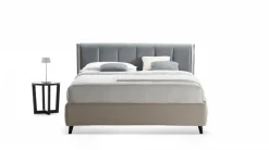 Letto imbottito con giroletto Dionisio cover mood Rosini a prezzo scontato