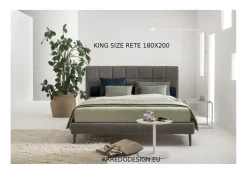 Letto imbottito con giroletto Victor trapuntato V&nice a prezzo ribassato