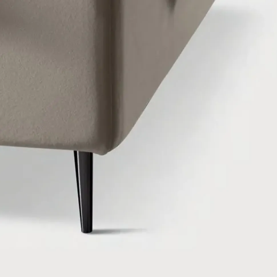 Letto imbottito con giroletto Letto xxl maxi in technonabuk Md work a prezzo ribassato