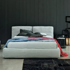 Letto imbottito con giroletto Academy soft Twils a prezzo ribassato