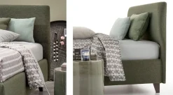 Letto imbottito con giroletto Benny a V&nice a prezzo scontato