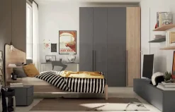 Letto imbottito con pediera Volo Colombini casa a prezzo ribassato