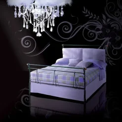 Letto imbottito con piedini Letto matrimoniale giove  Pama letti a prezzo scontato