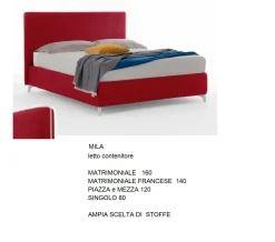 Letto imbottito modello Box bed di Gienne scontato 47%