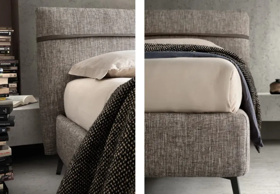 Letto imbottito modello Chop di Samoa scontato 35%