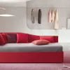 Letto imbottito modello Divano doppio letto artigianale onda di Artigianale scontato 10%