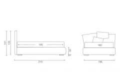 Letto imbottito modello Fantasy: contatta il venditore per scoprire il prezzo