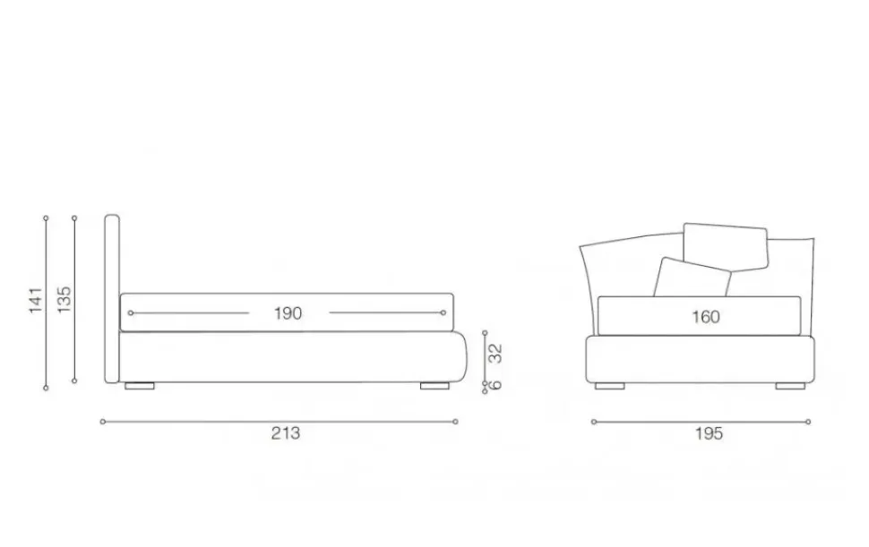 Letto imbottito modello Fantasy: contatta il venditore per scoprire il prezzo