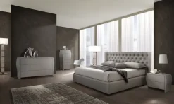 Letto imbottito modello King di giessegi di Giessegi scontato 40%