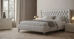 Letto imbottito modello King di giessegi di Giessegi scontato 40%