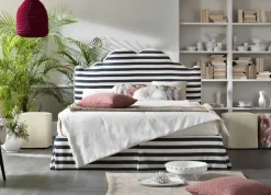 Letto imbottito modello Letto luxury doppio contenitore  di Md work scontato 50%