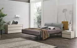 Letto imbottito modello Piuma di Tomasella scontato 31%