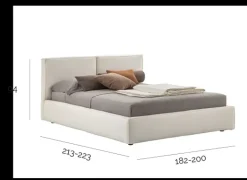 Letto imbottito modello Vega duo slim di V&nice scontato 32%