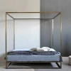 Letto in ferro battuto a baldacchino Letto baldacchino lucury bronzo vari colori Md work a prezzo ribassato