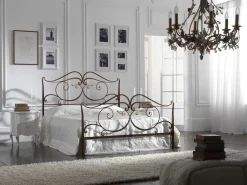 Letto in ferro battuto con giroletto David * Florentia bed a prezzo scontato