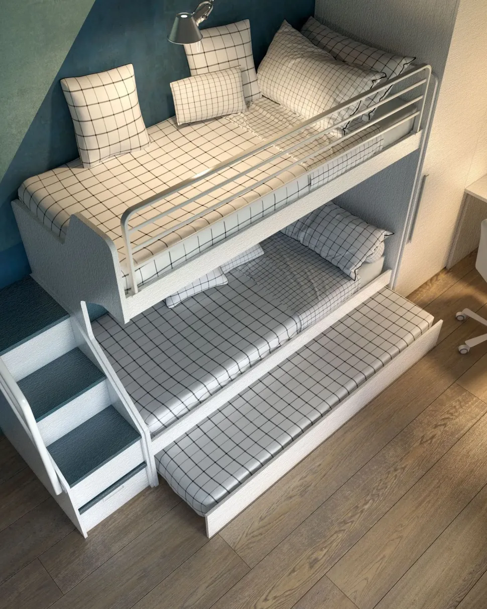 Letto in laccato con gambe Letto a castello Zg mobili a prezzo ribassato