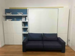Letto in legno a scomparsa Penelope 2 sofa'  divano next Clei a prezzo ribassato