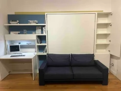 Letto in legno a scomparsa Penelope 2 sofa'  divano next Clei a prezzo ribassato