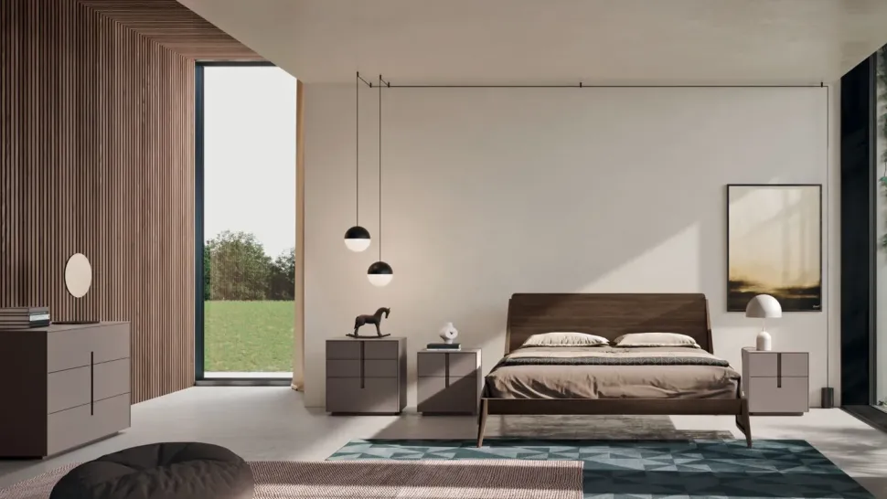 Letto in legno con gambe Miranda Homes a prezzo ribassato