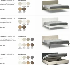 Letto in legno con gambe Quadro matrimoniale Zg mobili a prezzo scontato