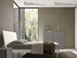 Letto in legno con gambe Line Akanto a prezzo scontato