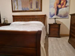 Letto in legno con giroletto Le primule Le fablier a prezzo scontato