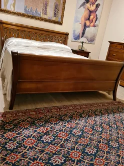 Letto in legno con giroletto Le primule Le fablier a prezzo scontato