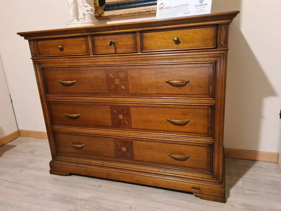 Letto in legno con giroletto Le primule Le fablier a prezzo scontato