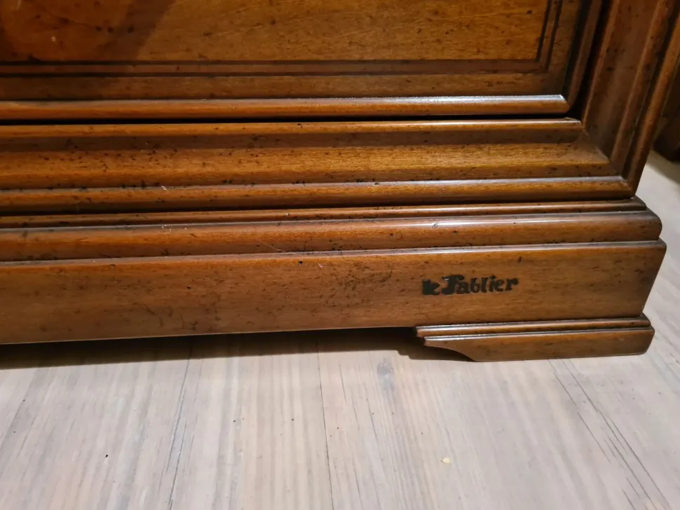 Letto in legno con giroletto Le primule Le fablier a prezzo scontato