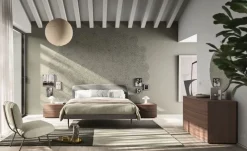 Letto in legno con giroletto Park Collezione esclusiva a prezzo ribassato