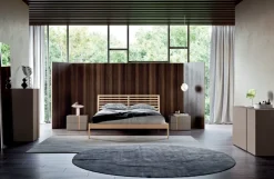 Letto in legno con giroletto Letto moderno ginevra Mottes selection a prezzo scontato