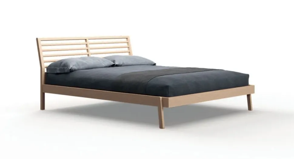 Letto in legno con giroletto Letto moderno ginevra Mottes selection a prezzo scontato