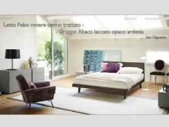 Letto in legno con giroletto Febo Sangiacomo a prezzo ribassato