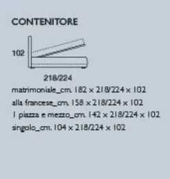 LETTO Iris Nefi a PREZZI OUTLET