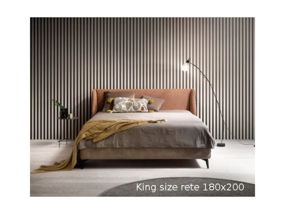 Letto king size con giroletto Hug lift Samoa a prezzo ribassato