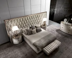 Letto king size Letto luxury con testata maxi  Md work con uno sconto IMPERDIBILE