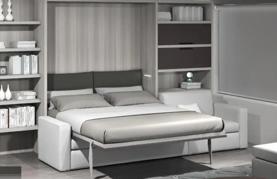 Letto Letto a scomparsa matrimoniale divano eraldo Artigianale SCONTATO a PREZZI OUTLET