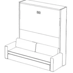 Letto Letto a scomparsa matrimoniale divano eraldo Artigianale SCONTATO a PREZZI OUTLET